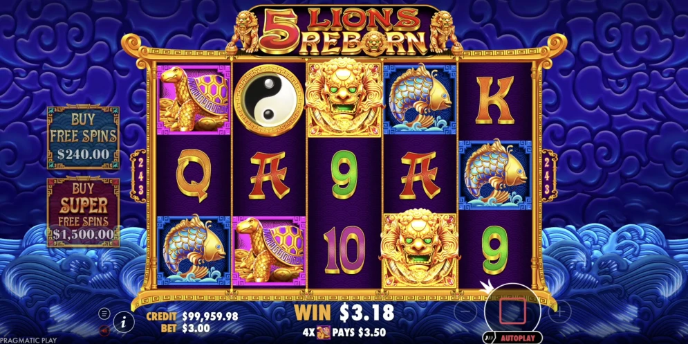 5 Lions Reborn Slot