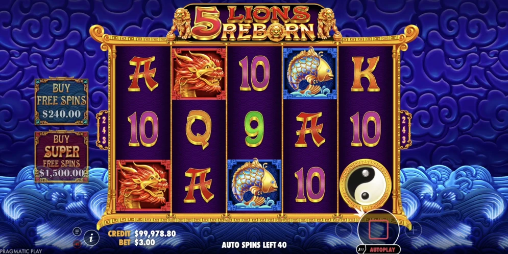 5 Lions Reborn Slot
