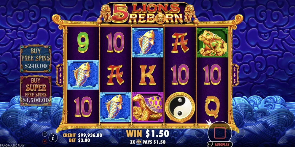 5 Lions Reborn Slot