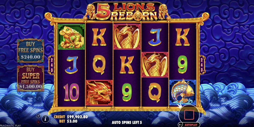 5 Lions Reborn Slot